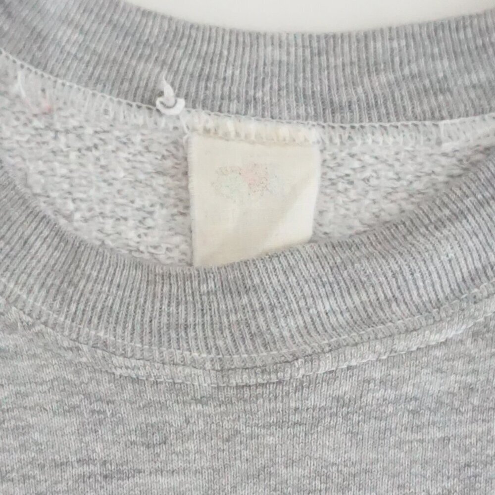 VTG Gray World's Greatest Fisherman Graphic Crewneck Sweatshirt Outdoorsy XL - Picture 10 of 10